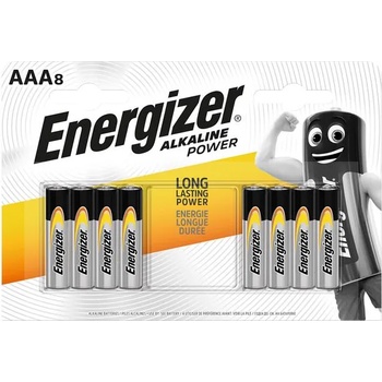 Energizer Батерия, AAA micro, 8 броя, ENERGIZER "Alkaline Power" E300127804/NZAP6O07 (E300127804/NZAP6O07)