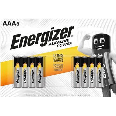 Energizer Батерия, AAA micro, 8 броя, ENERGIZER "Alkaline Power" E300127804/NZAP6O07 (E300127804/NZAP6O07)