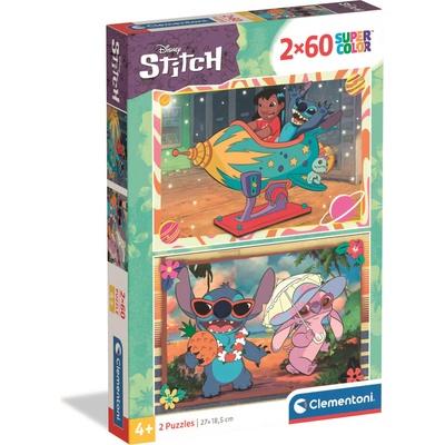 Clementoni - Puzzle 2x60 Stitch - 40 - 99 piese