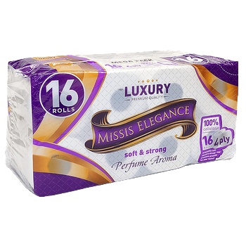 Image 1 of Missis Elegance - Тоалетна хартия Luxury 16бр (3800234422978)