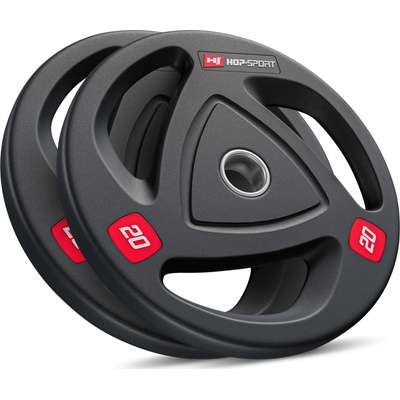 Hop-Sport Sada olympijských závaží pogumovaných 2 x 20 kg 51 mm