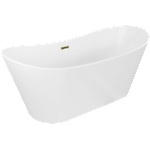 Mexen Montana 180x90 cm white/gold (52011809000-50)