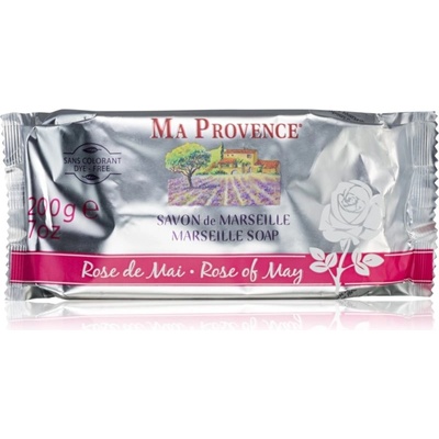 Ma Provence Rose Of May čistiace tuhé mydlo s vôňou ruží 200 g