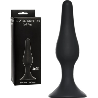 Анален плъг за стабилна стимулация, 12, 5см. - Slim Anal Plug Large Black (4205-01LOLA)
