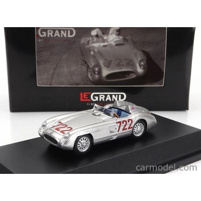 Brekina plast Mercedes benz 300 Slr Spider N 722 Winner Mille Miglia 1955 Stirling Moss Denis Jenkinson Silver 1:87