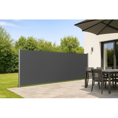 JAGO Výsuvná boční zástěna, 200 x 500 cm, antracit