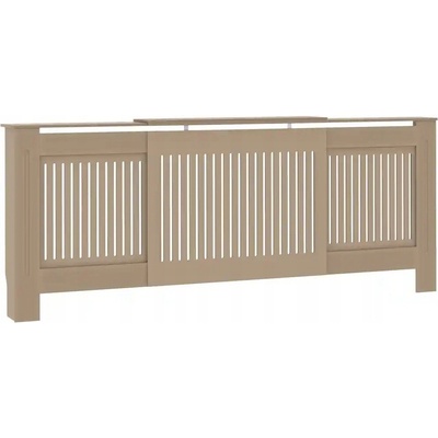 Kryt na radiátor MDF deska 205 x 82 cm hnědý