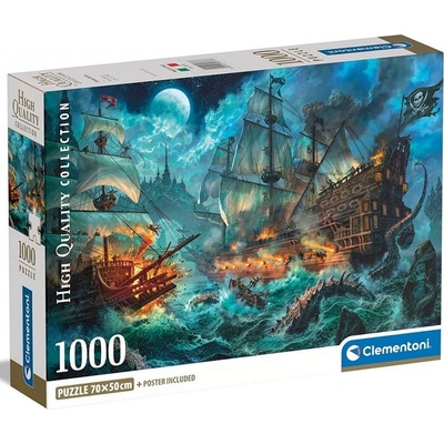 CLEMENTONI Bitva pirátů 1000 dílků