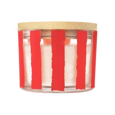 SOLVENT Import dod. PL Q Home свещ Peppermint Swirl Red 312 г