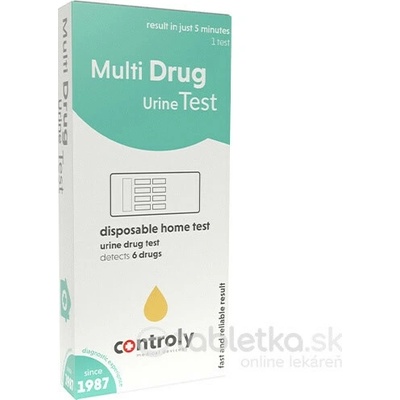 Controly Test Multidrogový súprava na samodiagnostický test zo vzorky moču 1 ks