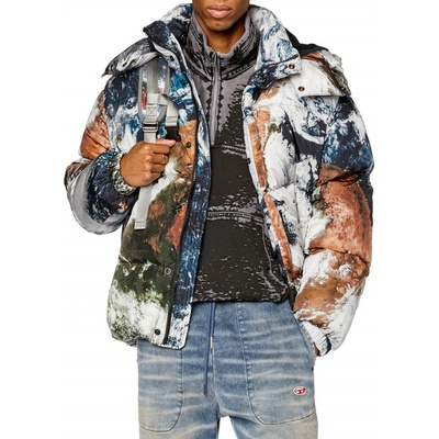 Diesel W-Rolfys-FD-Print jacket černá