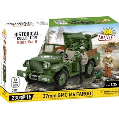 COBI 3116 World War II Americké terénne vozidlo 37mm GMC M6 Fargo 1:35