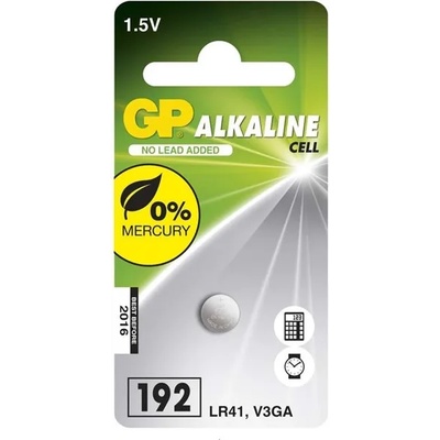 GP Batteries b13921 lr41 (192) алкална клетка с копчета 1б/блистер (b13921)
