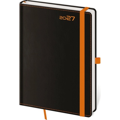 Black Orange A5 denný 2027 čierno/oranžový
