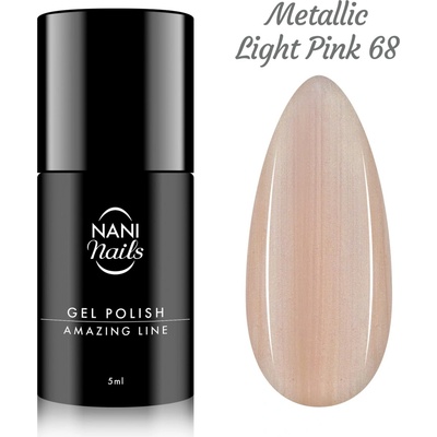 NANI Gel lak Amazing line Metallic Light Pink 5 ml – Zboží Dáma