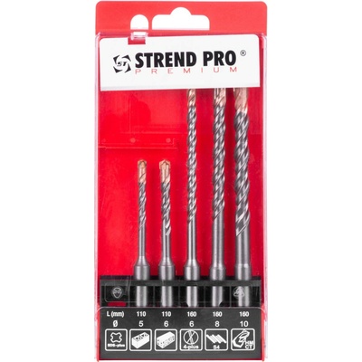 Sada vrtákov Strend Pro Premium SD051, 5 dielna, SDS+, do betónu