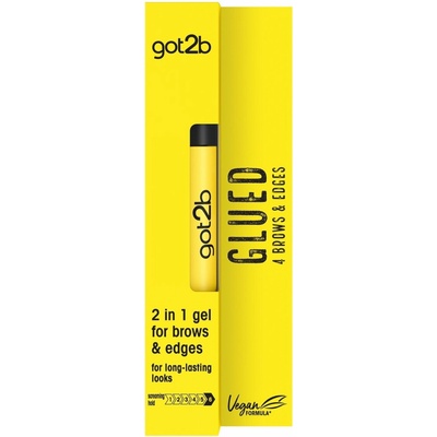 got2b Glued fixačný gél na obočie 2 v 1 Transparent 16 ml