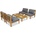 Garden Point Градински мебели Brunei Terrace 4 Garden Point акация (GAP354-4)