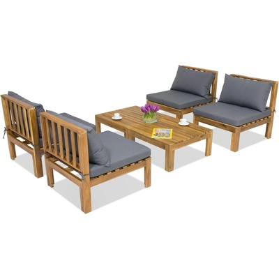 Garden Point Градински мебели Brunei Terrace 4 Garden Point акация (GAP354-4)