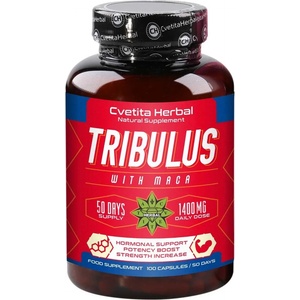 Cvetita Herbal Tribulus with Maca, 700 mg, 100 капсули, Cvetita Herbal
