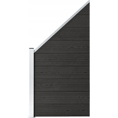 ZBXL Plotový dílec WPC 95 x (105–180) cm šedý