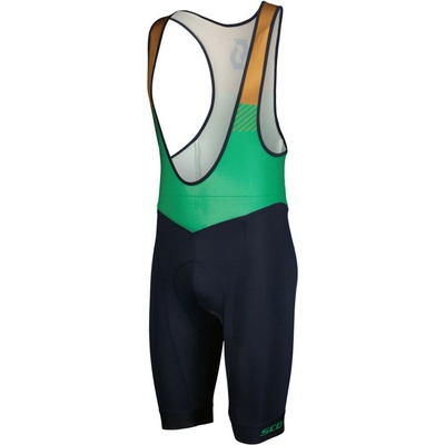 Scott Pánske Bib Shorts M's RC Team ++ modrázelená