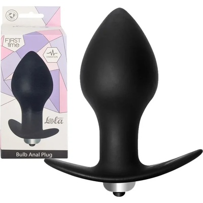 Анален разширител с вибрации и удобна основа, 8, 7см. - Anal Plug Bulb (5006-03LOLA)