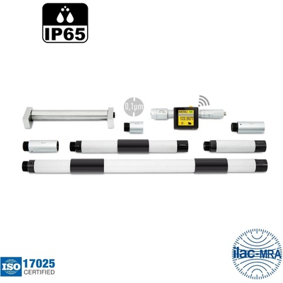 Microtech Electronic Дигитален двуточков микрометър за вътрешно измерване Microtech SUB-MICRON COMPUTERIZED Wireless+USB, IP65, 133800300, 125-3000 mm, 0.0001 mm (133800300)