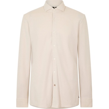 HUGO BOSS Риза с дълъг ръкав Boss Men's P Hank Spread Long Sleeve Oxford Shirt - Light Beige