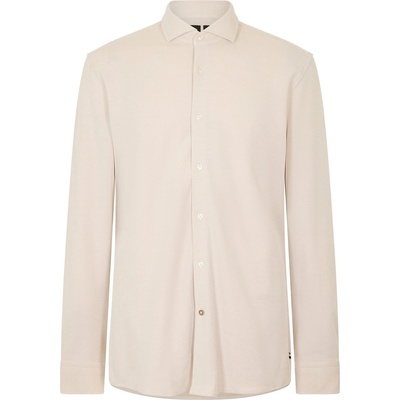 HUGO BOSS Риза с дълъг ръкав Boss Men's P Hank Spread Long Sleeve Oxford Shirt - Light Beige