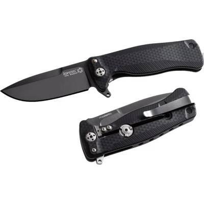 Lionsteel SR22A BB Pevný s čiernou čepeľou a eloxovanou hliníkovou rukoväťou čierna