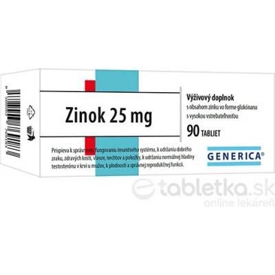Generica Zinok 25 mg 90 ks
