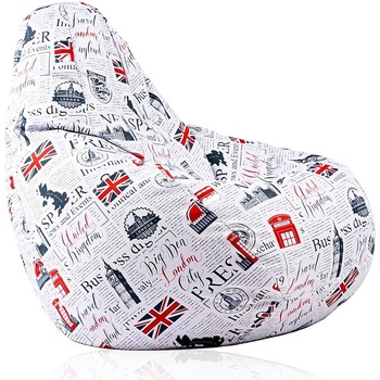 Image 1 of PUFRELAX Калъф за пуф круша, 220л. , Nirvana Hobbit - Good Old News (COVER_PUF-G-NH-TEXP-GON)