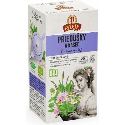 Agrokarpaty elixír BIO Průdušky a kašel 20 x 2 g