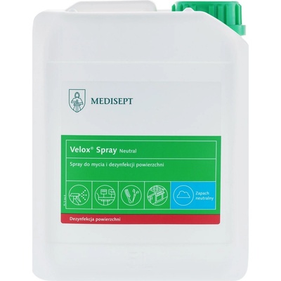 MEDISEPT Velox Spray Neutral dezinfekce povrchů náplň 5 l