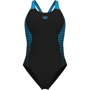 arena Дамски бански костюм Arena Women's Openings Swimsuit V Back Swimsuit - Black / Turquoise - размер 36 (EU) (150-4399-0212)
