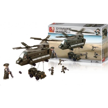 Sluban B6600 Army Přepravní vrtulník 370 ks