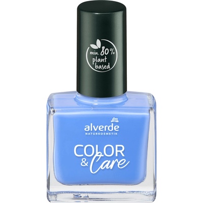 alverde NATURKOSMETIK lak na nehty Color & Care 120 Denim Blue 10 ml