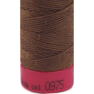 Polyesterové nitě Aspo 30 / riflové návin 30 m, střední, 975 Chocolate Brown