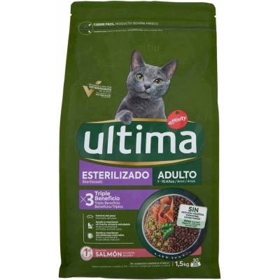 Ultima vyvážené krmivo s lososom pre sterilizované mačky 1,5 kg