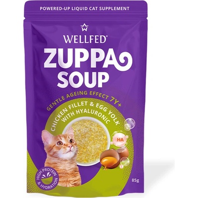 WELLFED Енергизираща протеинова супа за котки над 7 г