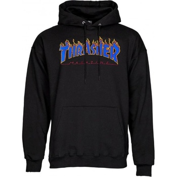 Thrasher FLAME Logo hoodie black/blue