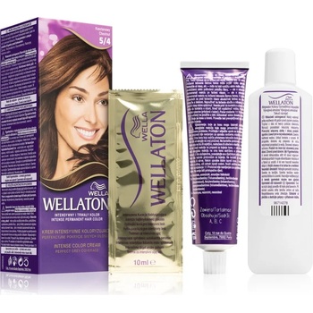 Wella Wellaton Intense перманентната боя за коса с арганово масло цвят 5/4 Chestnut