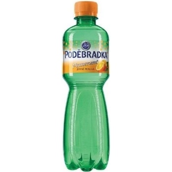 Poděbradka jemně perlivá pomeranč 12 x 0,5 l