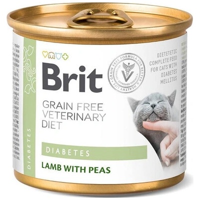 Brit Veterinary Diet Diabetes Lamb & Pea 12 x 200 g