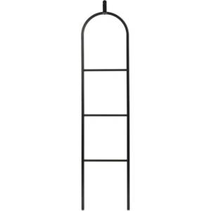 Brabantia Многофункционална закачалка за дрехи Brabantia Linn 1008927, 3 рафта, Овална част за закачане на сако, Устойчива на корозия, Черен (1008927)