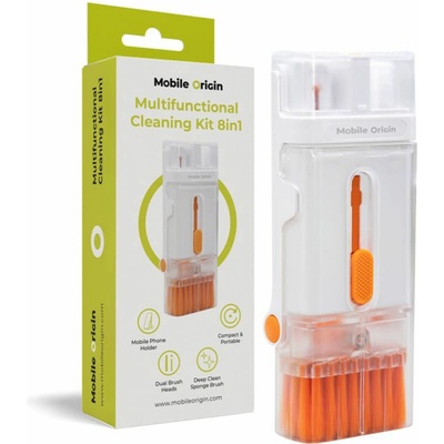Mobile Origin Multifunctional Cleaning Kit 8in1 (MO-CLNK-MFC3) biela/oranžová