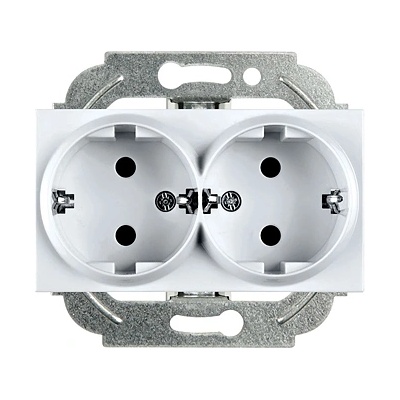 Panasonic КОНТАКТ ДВОЕН КАРЕ ПЛЮС МЕХ+КАПАК СИВ wktt02052sl-eu2 (wktt02052sl-eu2)