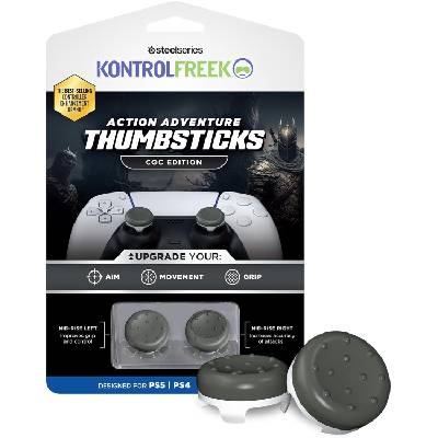 Аксесоар KontrolFreek - Action Adventure Thumbsticks CQC, сив (PS4/PS5)
