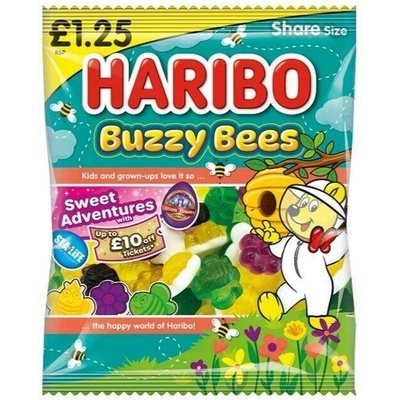 Haribo Buzzy Bees želé ve tvaru včeliček s ovocnými příchutěmi 140 g